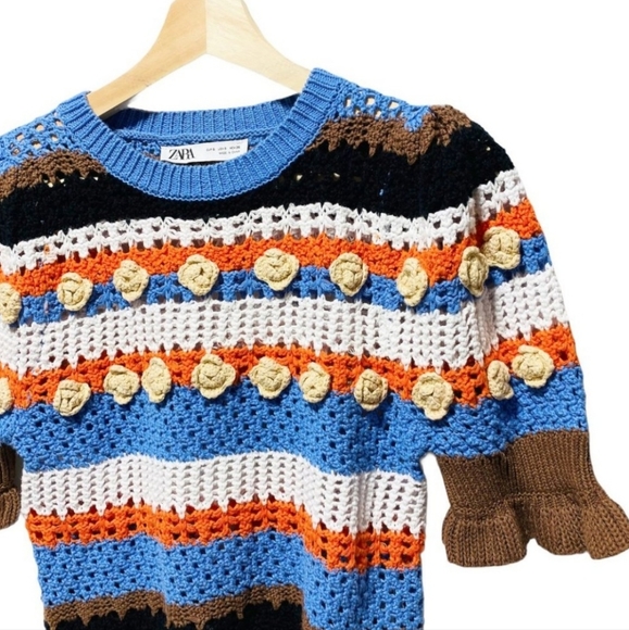 Zara crochet knit sweater - Picture 5 of 6